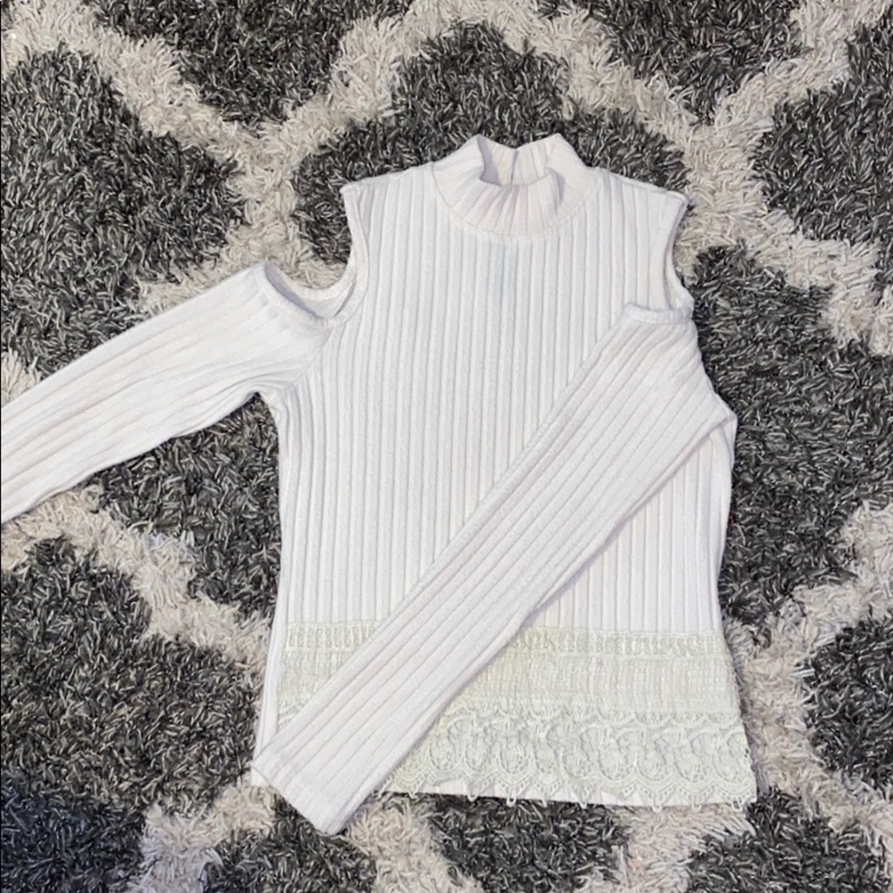 Ribbed turtle neck top